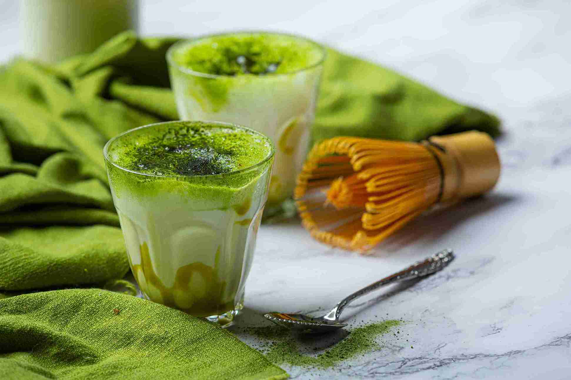 matcha green tea shot