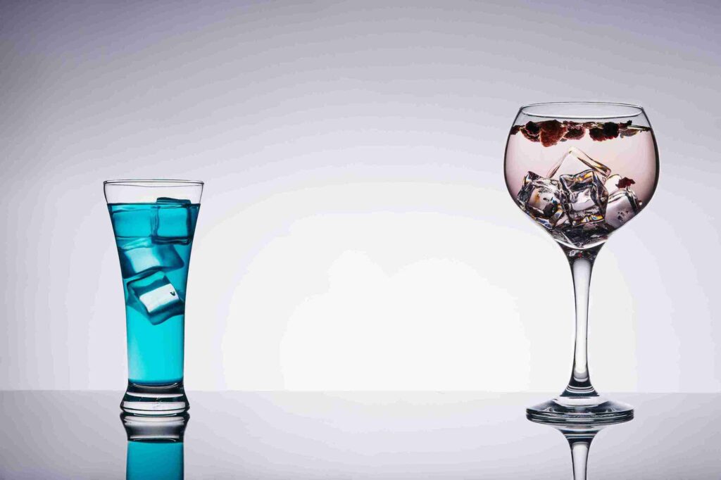 vodka vs gin two glass difference