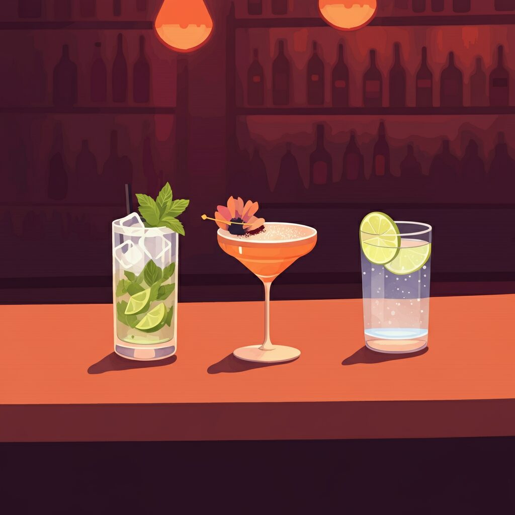 Non-Alcoholic Drinks at Bar