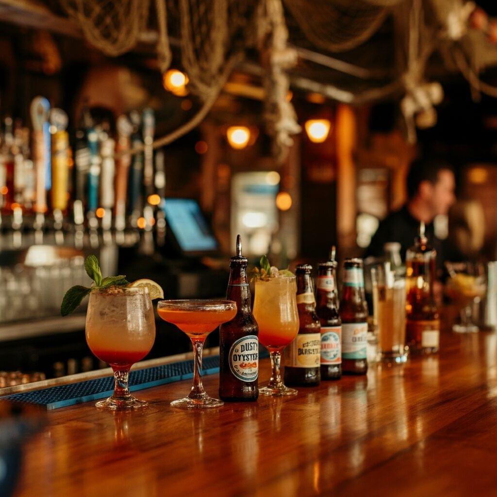 dusty's oyster bar drink menu with prices