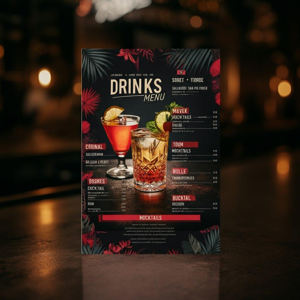 Boston Pizza's Drink Menu