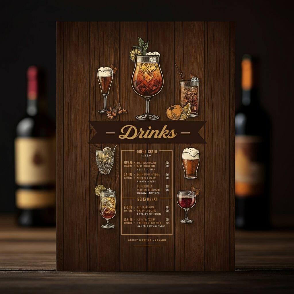 James Ave Pumphouse Drink Menu